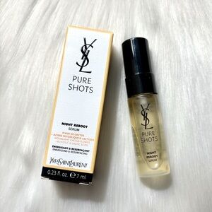4/$30 Bundle💫YSL Pure Shots Mini Night Reboot Skincare Serum Sample Size NIB